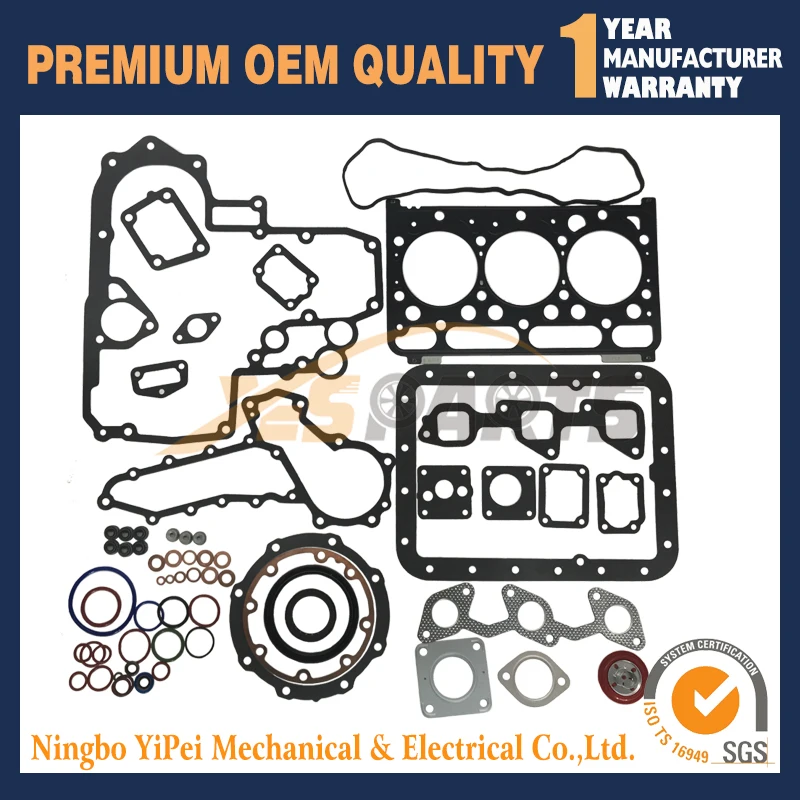D1703 новый полный капитальный ремонт комплект прокладок для детали двигателя Kubota |