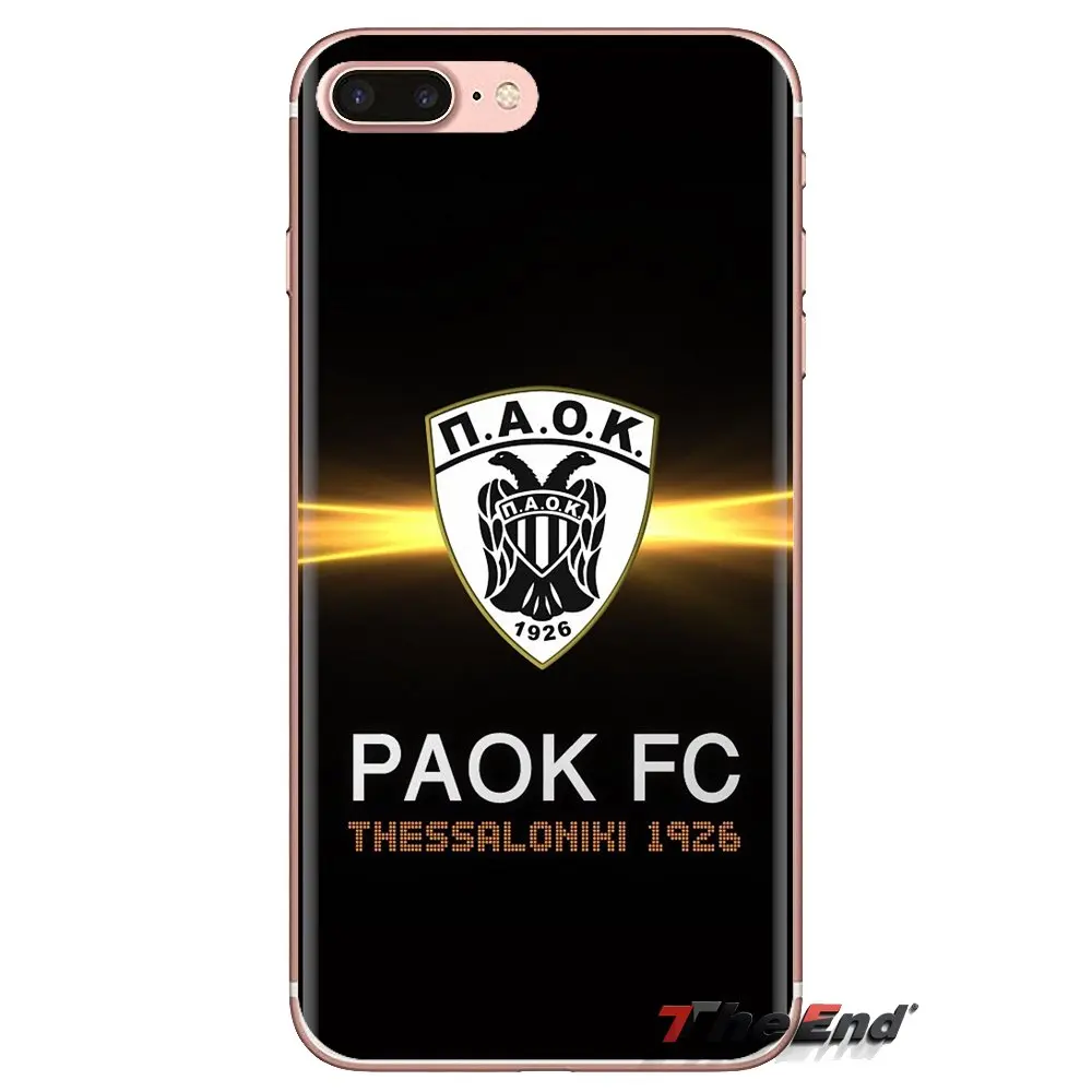 ТПУ чехлы paok fc Салоники Футбол Логотип для huawei Honor 7X V10 6C V9 6A Play 9 mate 10 Pro Y7 Y5 P8 P10 Lite Plus