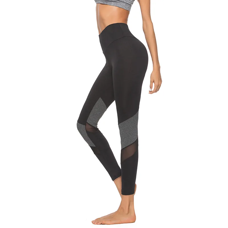 Спортивные женские леггинсы для фитнеса с высокой талией бесшовные эффектом