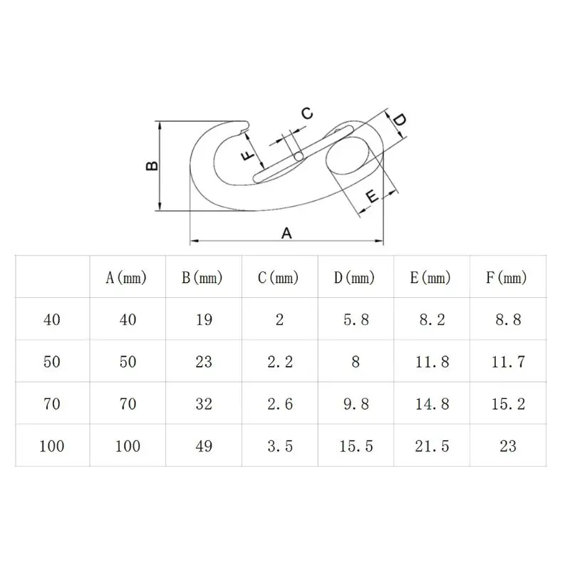 

Boat Marine Stainless Steel Egg Shape Spring Snap Hook Clip Quick Link Carabiner