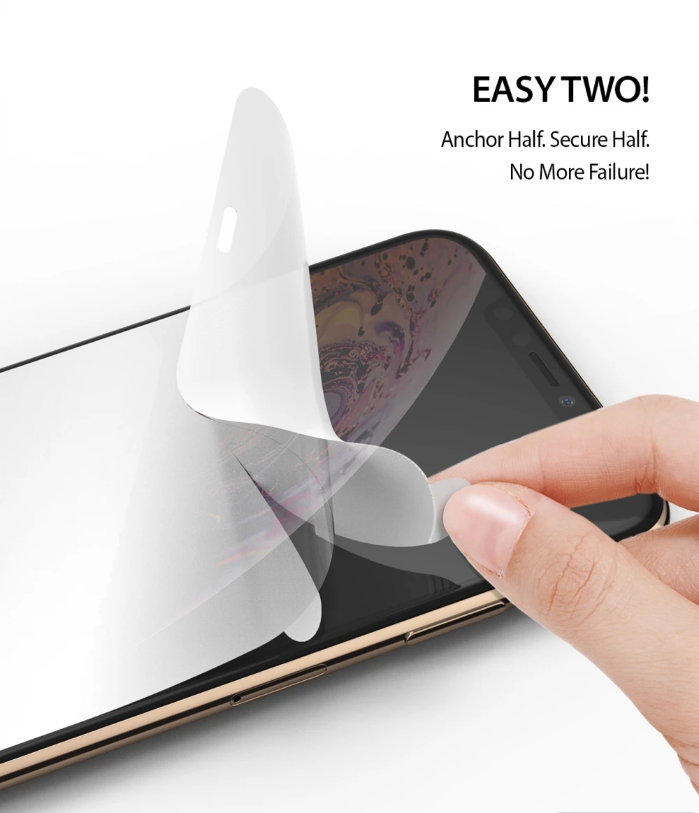 Ringke Защитная пленка для экрана двойная легкая пленка для iPhone 11 Pro Max высокое разрешение легкое применение плёнки для iPhone XS Max [2 шт]