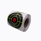 Самоклеящиеся Брызговики и реактивные (цветные удары) наклейки для стрельбы, мишени (бычьи глаза)-3 дюйма7,50 см, 200 шт. в рулоне