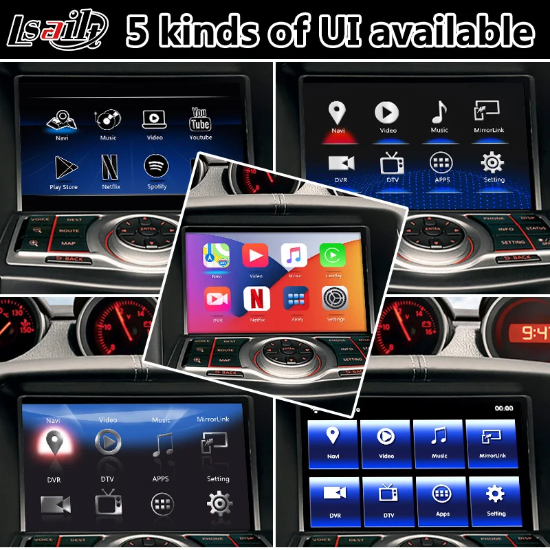 Lsailt Android Carplay интерфейс для Nissan 370Z 2013 2017 года с GPS навигацией HDMI 4 + 64 гб авто|GPS
