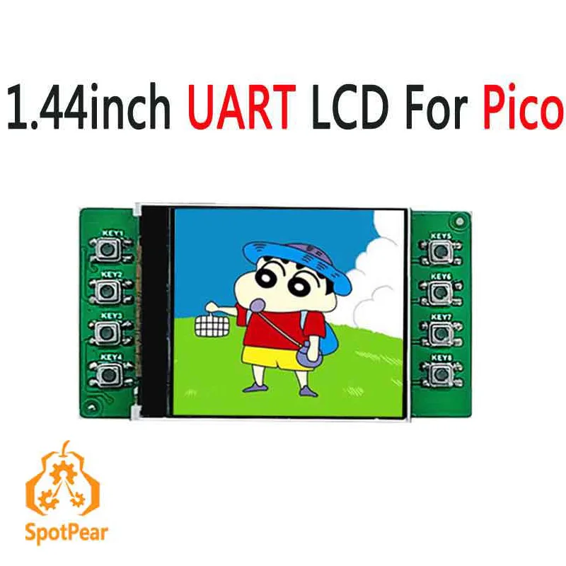 Raspberry Pi Pico 1 44 дюймовый ЖК-дисплей модуль UART ЖК-экран для SMT32/Arduino/RPI | Компьютеры и
