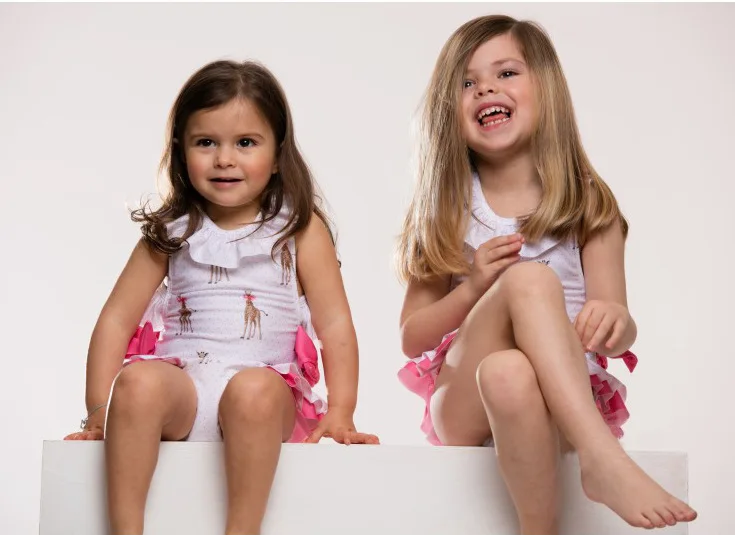 Одежда для маленьких девочек красивые купальные костюмы Детская Гавайская