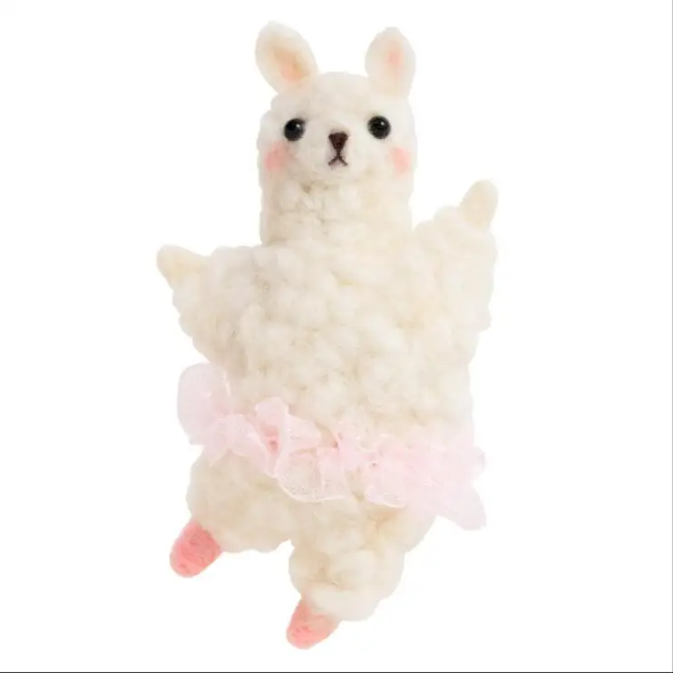 

Ballet Alpaca wool needlepoint kit wool felt needle felting decoration craft needlecraft DIY ha