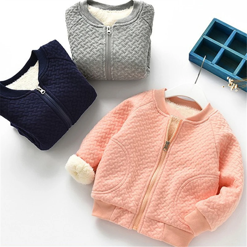 Зимнее теплое пальто для маленьких мальчиков и девочек куртка теплая плотная