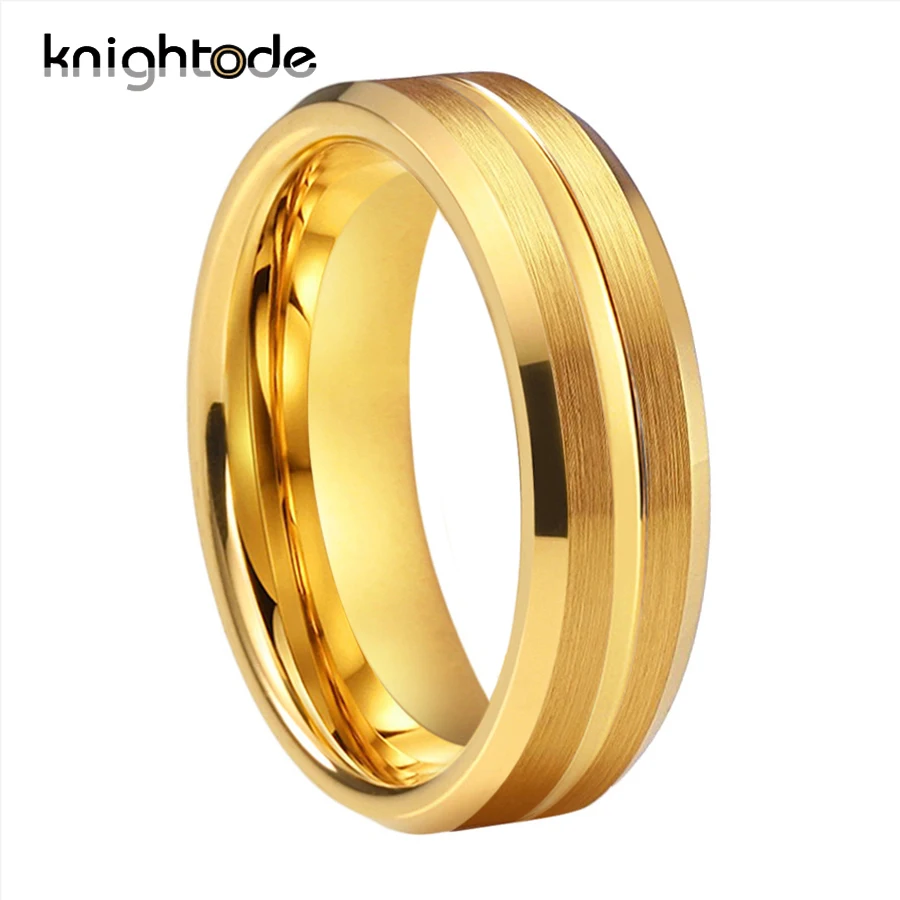 Обручальное кольцо из карбида вольфрама 6/8 мм обручальное для мужчин и женщин