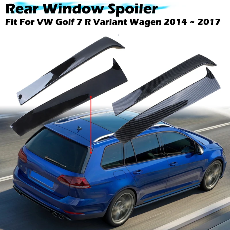 

Rear Window Side Spoiler Diffuser Tail Fin Fit For VW Golf 7 R Variant Wagen 2014 2015 2016 2017 Car Accessories Decoration