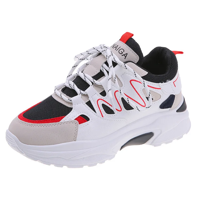 

2021 Spring and Summer New Students Korean Version of The White Shoes All-match Net Red Thick-soled Casual Sneakers