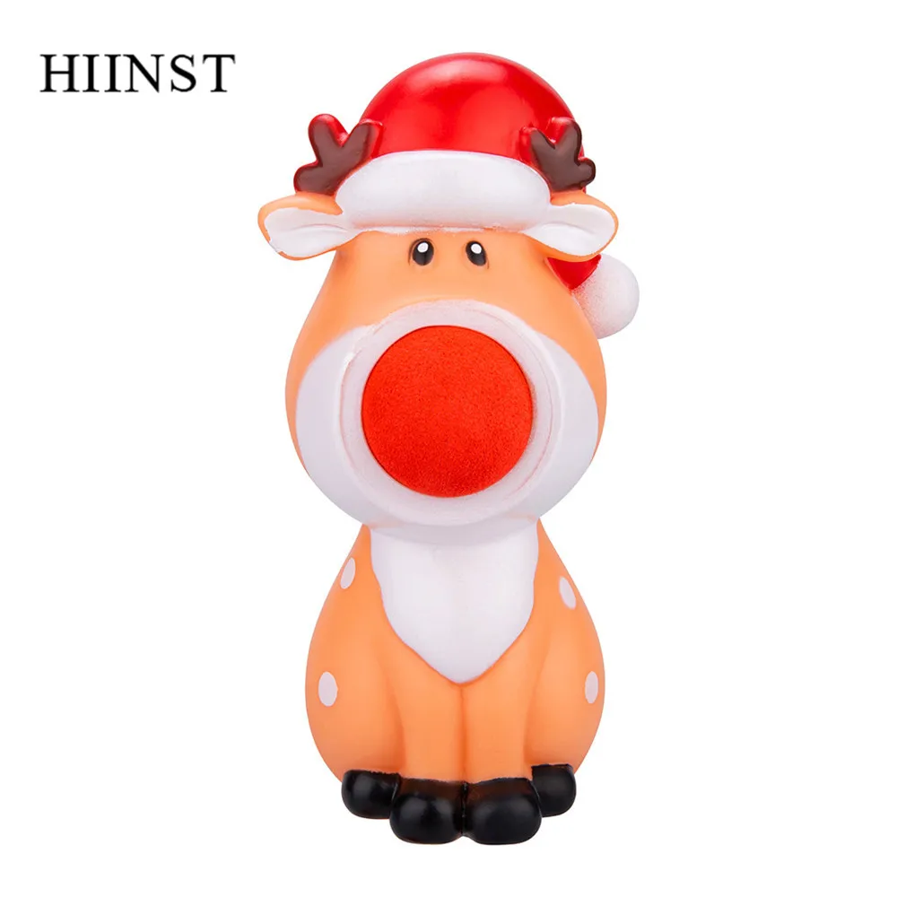 HIINST рождественские игрушки настольные брызгающие лося в носу мультяшная модель