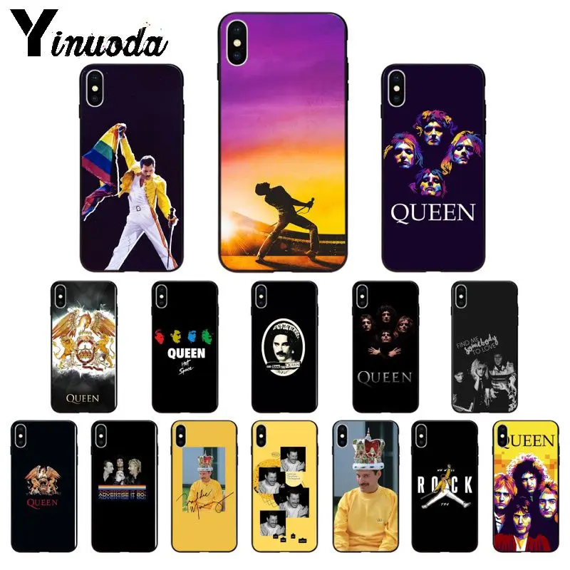 Yinuoda Freddie Mercury Queen band высококачественный чехол для телефона iPhone X XS MAX 6 6S 7 7plus 8 8Plus 5 5S