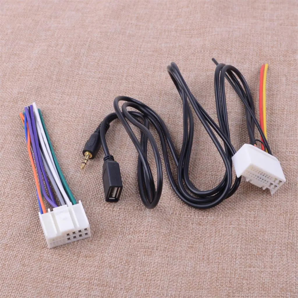 CITALL 3.5mm Radio Stereo Wire Wiring Harness Adapter Connector Plug Cable Fit for Hyundai Kia USB AUX | Автомобили и мотоциклы