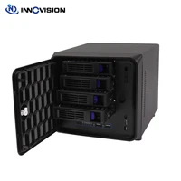2021 new 4 bays disk nas case support mini itx motherboard for home network nas storage
