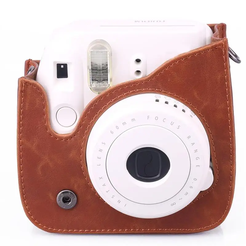 Сумка для камеры из ПУ кожи Fujifilm Instax Mini 8/ 8 +/ 9 мгновенный защитный чехол наплечная