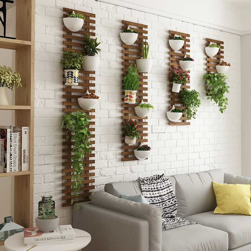 Настенная подвесная настенная Цветочная стойка для балкона декоративная полка