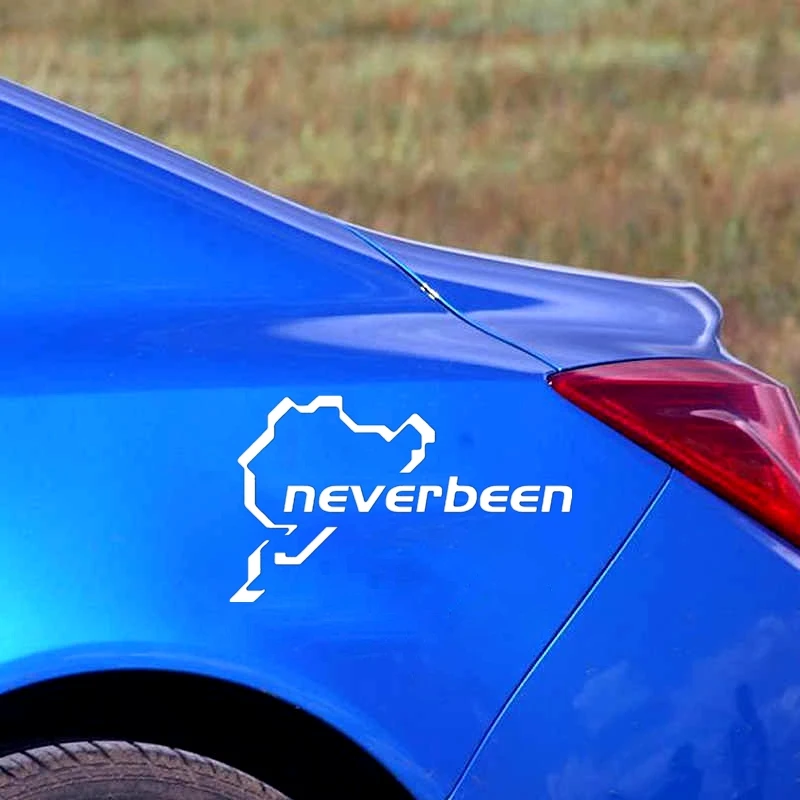 

30463# Neverbeen car sticker reflective car decal waterproof stickers on car truck bumper rear window vinyl die cut no bg