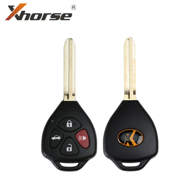 Xhorse XKTO02EN проводной универсальный дистанционный ключ для Toyota Style Плоский 4 кнопки 1