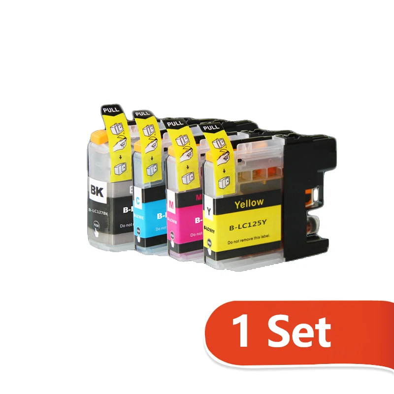 Compatible Ink cartridge for brother LC125 LC127 MFC-J4410DW J4510DW J4610DW J4710DW DCP-J4110DW printer lc 125 127 | Компьютеры и