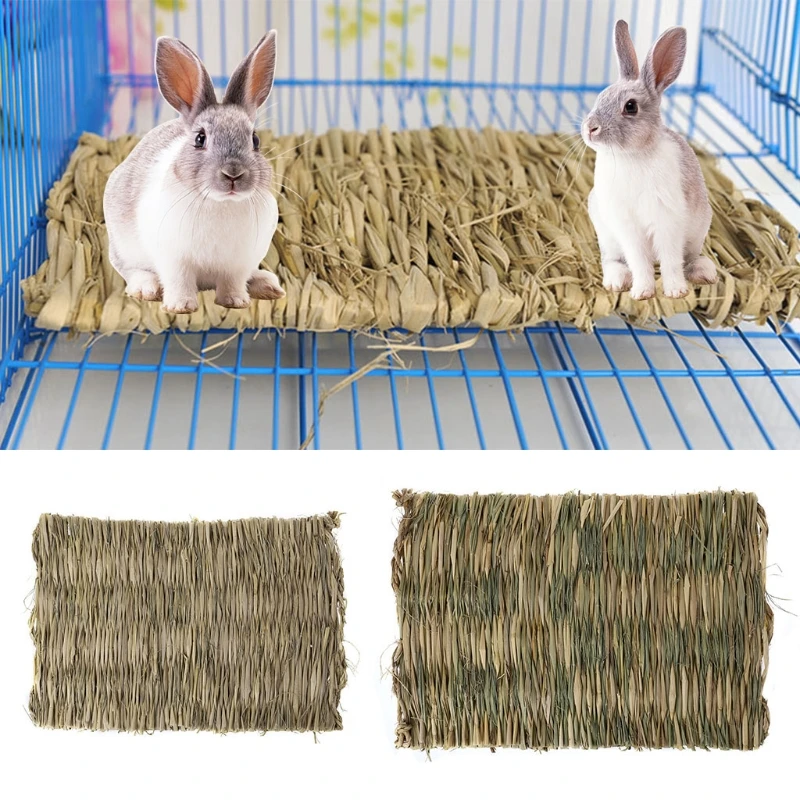 

Rabbit Grass Chew Mat Small Animal Hamster Cage Bed House Pad