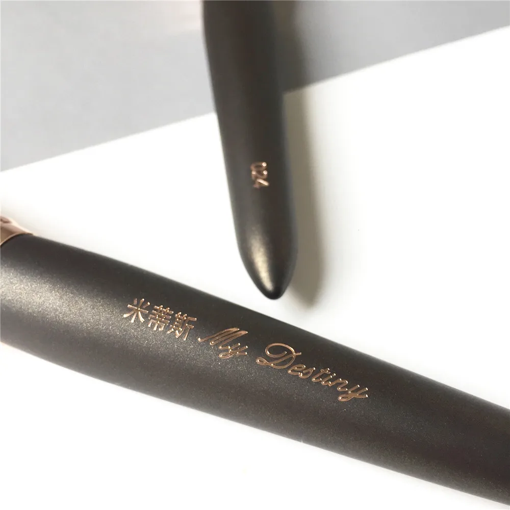 Плоская кисть для макияжа MyDestiny 024 из козьей шерсти многофункциональная