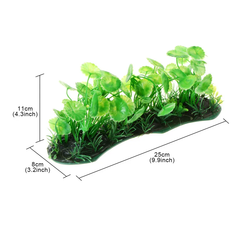 Aquarium Plants Artificial Plastic Fish Tank Decoration Ornament Lifelike Green Accessories for All | Дом и сад
