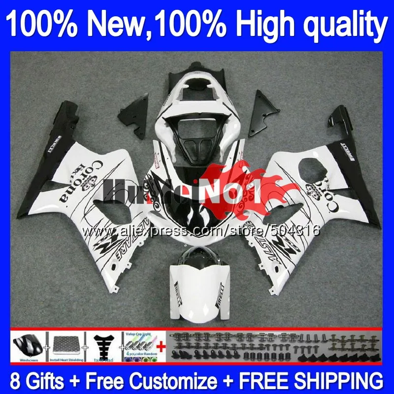 

Body For SUZUKI GSXR 1000 GSX-R1000 GSXR1000 1000CC 19MC.14 White SALE GSXR-1000 K2 GSX R1000 2000 2001 2002 00 01 02 Fairing