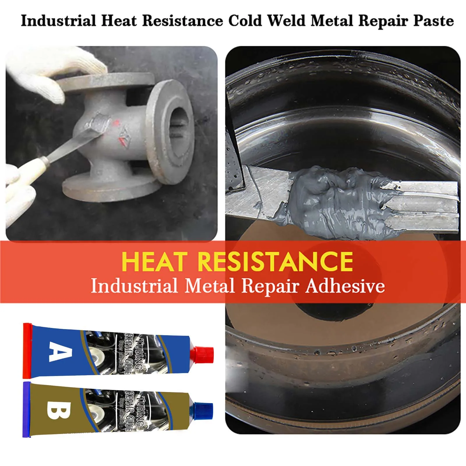 

Multi-purpose Quick-drying Welding Glue Steel Cast Iron Metal Repair Agent Glue Industrial Repair Paste Glue for Automobiles