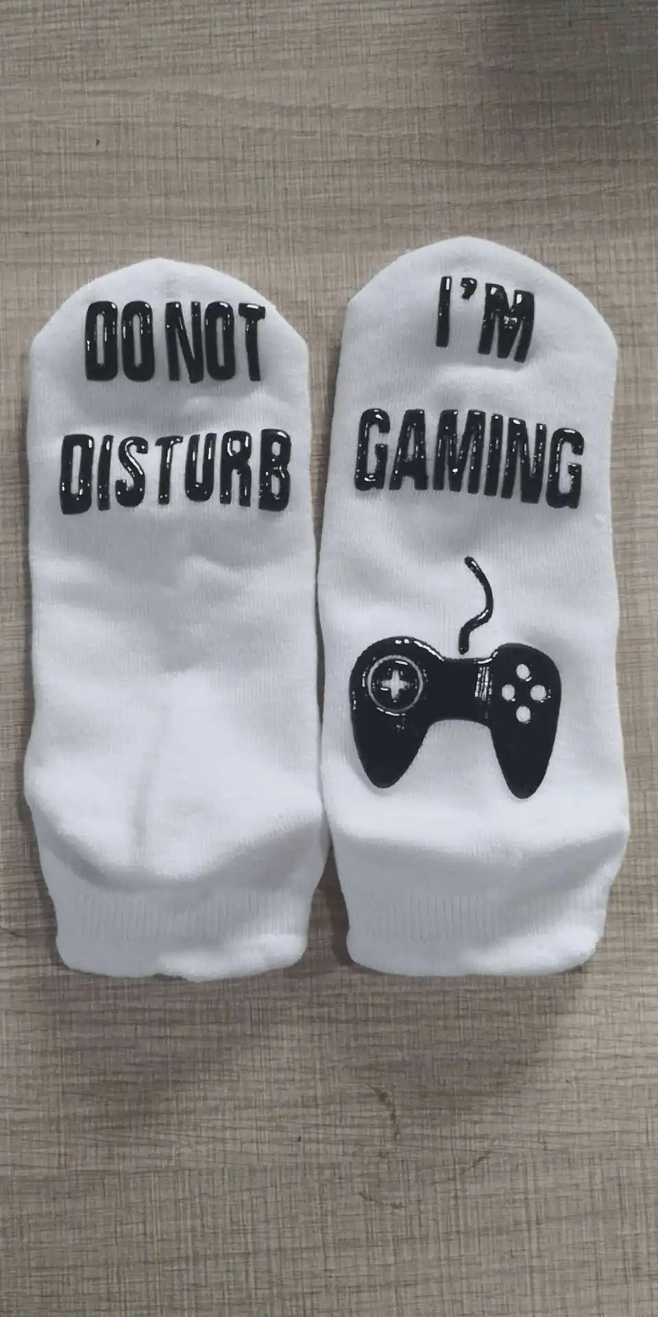 GAMING WHITE SHORT YOOAP носки унисекс, новинка, не беспокоить, я играю, принт забавные буквы, носки, если вы можете прочесть эти забавные носки для мужчин и женщин - Цвет: GAMING WHITE SHORT