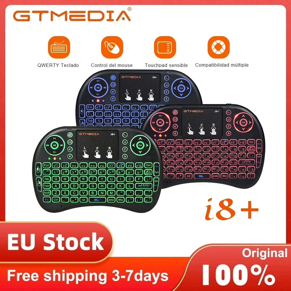 Мини-клавиатура GTmedia i8 Беспроводная с тачпадом 2 4 ГГц | Компьютеры и офис