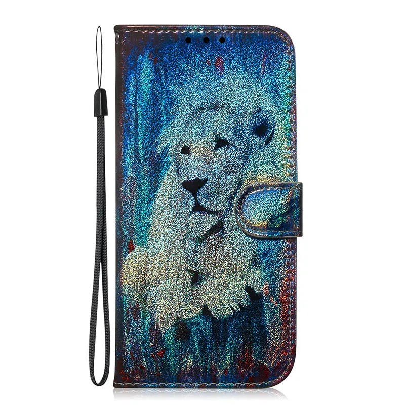 White Lion Для Nokia 1 плюс 8,1 7,1 6,1 5,1 3,1 плюс 4,2 3,2 2,2X7 Чехол для телефона лазерный Узорная Кожа, флип-чехол кошелек Чехол Мягкий чехол fundas 3,1 - Цвет: White Lion