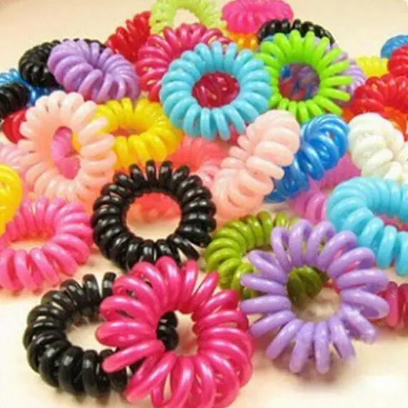 5 шт. милые эластичные резинки для волос силиконовые держатель телефонного шнура