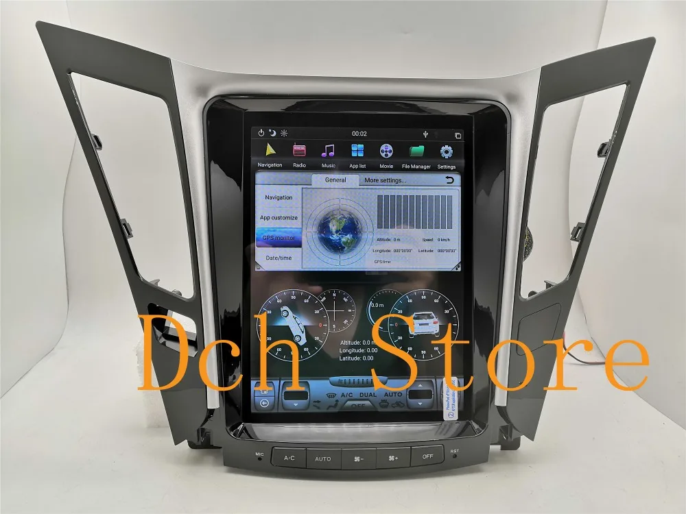 10,4 ''вертикальный экран Tesla стиль Android 8,1 автомобильный DVD gps навигатор плеер радио для hyundai sonata 2012 2013 PX6 CARPLAY