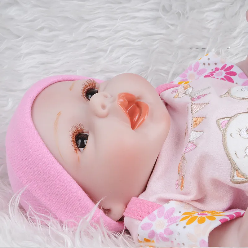 

20inch 52cm lifelike reborn toddler bebe doll reborn baby girl soft silicone vinyl stuffed body Christmas gifts doll