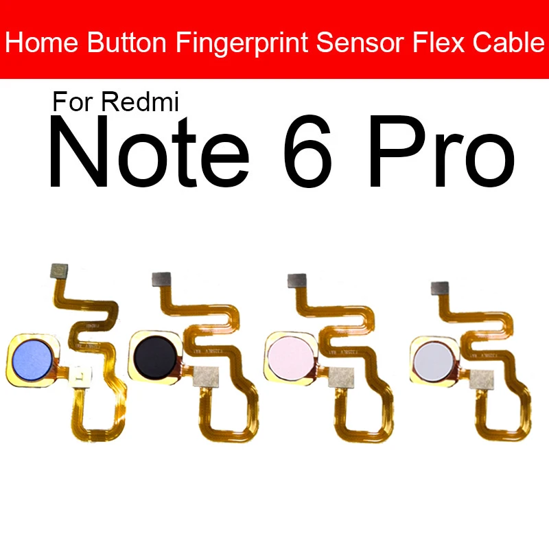 Гибкий кабель для кнопки Home для Xiaomi Redmi Note 6 Pro, note6 Pro, меню возврата, сенсорный отпечаток пальца, замена гибкой ленты