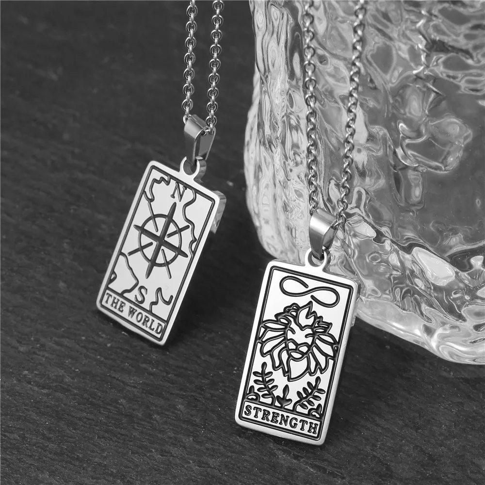 Женское Ожерелье ZHUMA с подвеской в виде карты Таро новинка 2021 нишевое