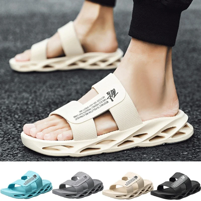 

Summer Men's Blade Sole Cool Sandals and Slippers Home Outdoor Wading Sandals Lightweight Men's Shoes Size EU39-44