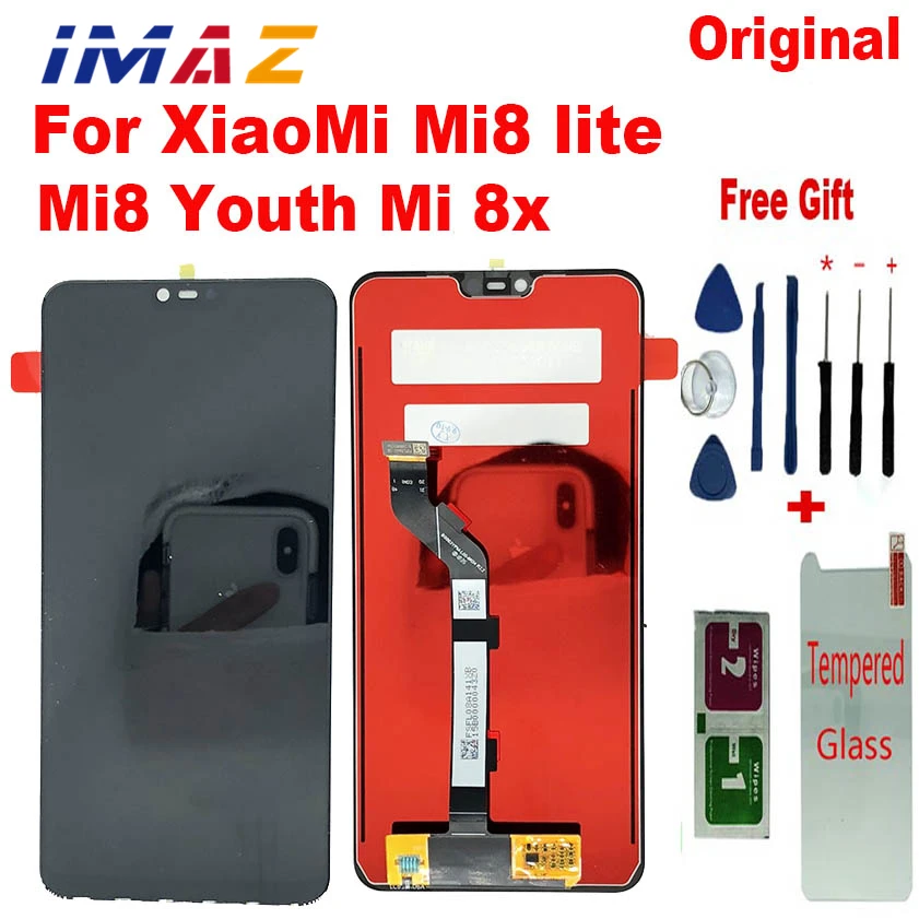 100% Оригинальный ЖК-дисплей IMAZ 6,26 для Xiaomi Mi8 lite mi8x, ЖК-дисплей с сенсорным экраном, дигитайзер в сборе для mi8 Youth, ЖК-дисплей с инструментами