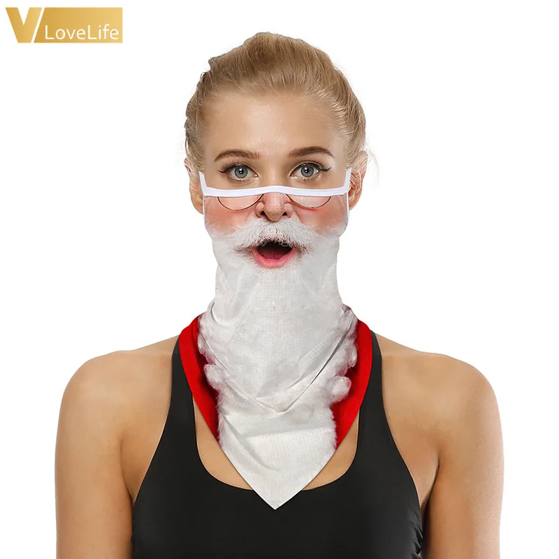 Рождественская маска для лица накидка на шею гетры пыленепроницаемые мужские и