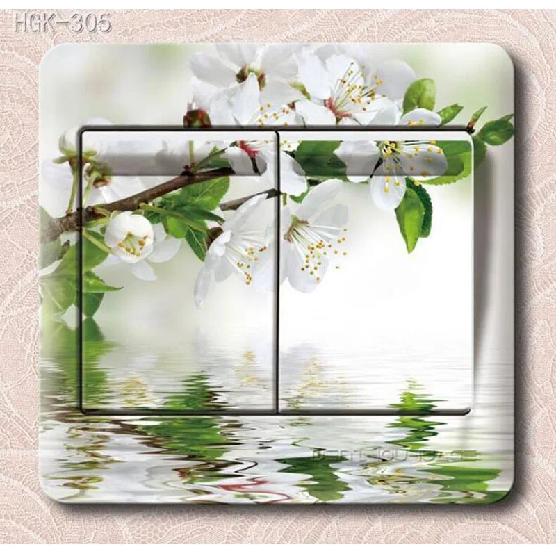 1 шт. много стилей цветов серии ПВХ детские огни переключатель наклейки для