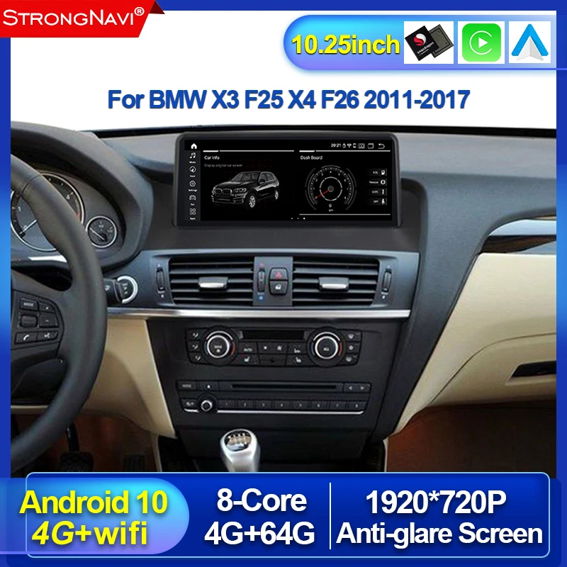 

Беспроводной Carplay 1920*720P IPS Экран автомобиля gps-навигация, dvd-плеер для BMW X3 F25 X4 F26 Радио Стерео Android 10 4 + 64G DSP WI-FI