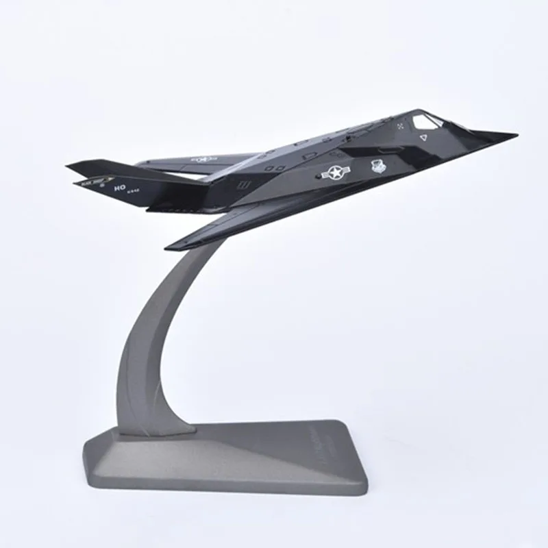 

1/144 scale Navy Army F-117 Nighthawk fighter aircraft airplane models adult children toys for display show collections