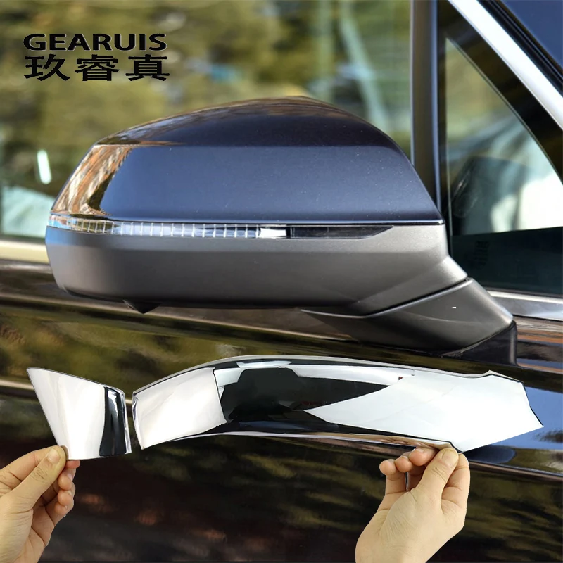 

Car Modification accessories Exterior Rearview Mirror Anti-rub Strips Trim Auto decoration Cover Sticker For Audi Q7 Car Styling