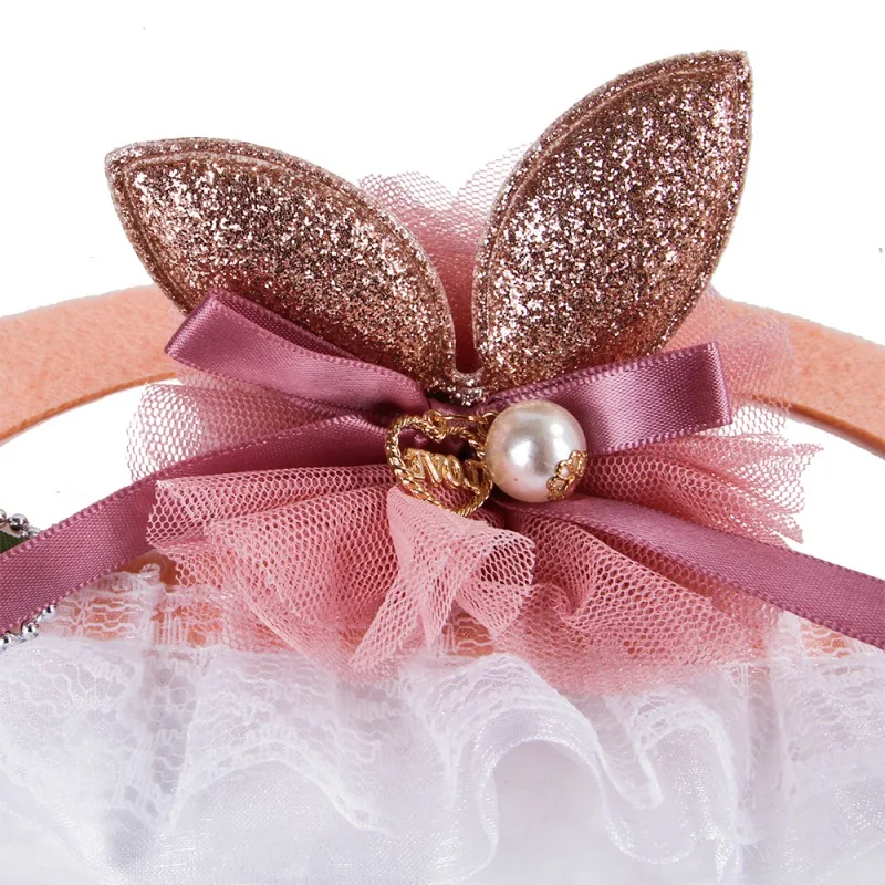 Очаровательные кружевные ленты для волос домашних животных аксессуары щенков