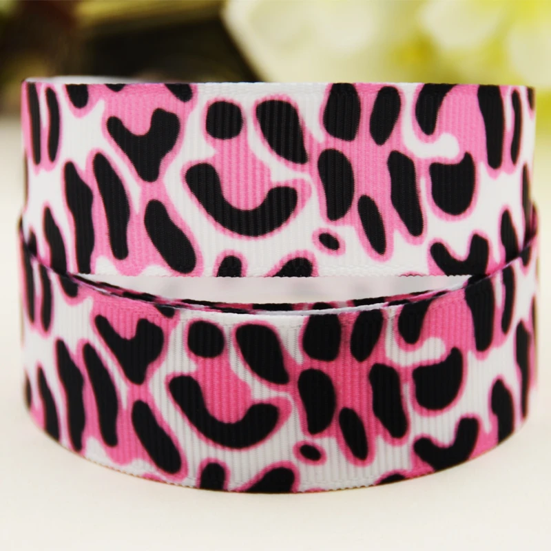 

22 мм 25 мм, 38 мм, 75 мм с леопардовым принтом С рисунком печатная корсажная лента вечерние свадебные украшения 10 ярдов X-03878