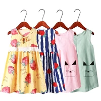 summer clothes girls dress cute sweet toddler teen dresses 2021 new korean country style kids wear beach holiday clothes 3 12t