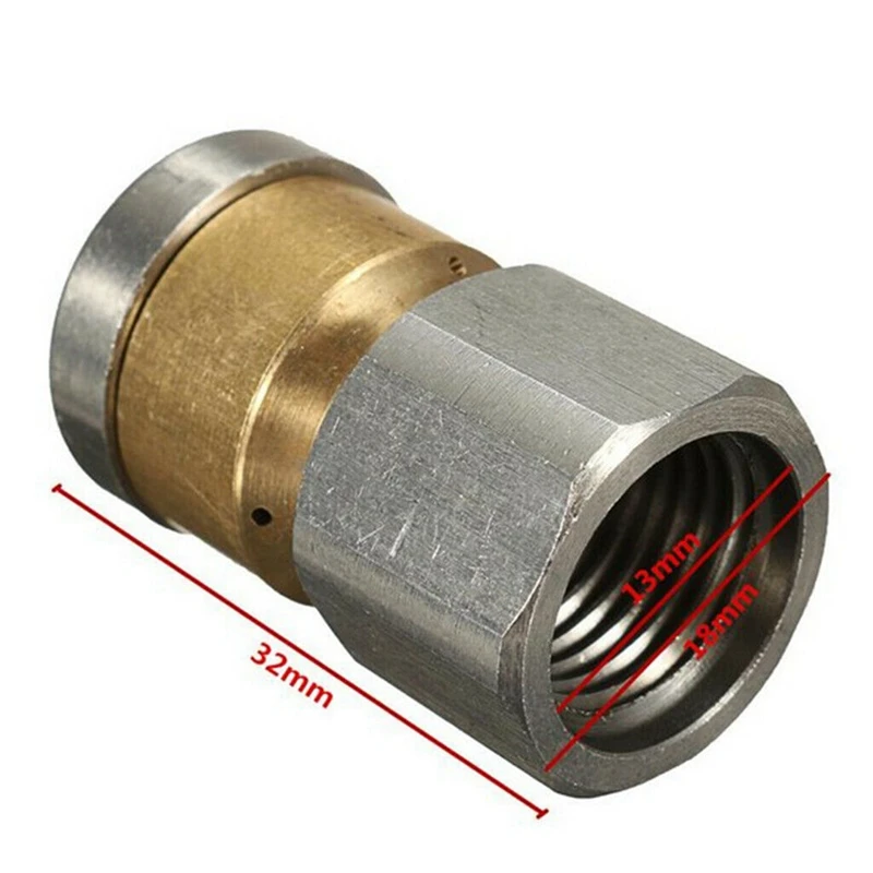

1/4inch Pressure Washer Rotary Rotating Sewer Cleaning Jetter Nozzle