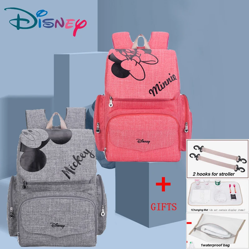 Сумка для подгузников для мам disney, сумка для кормящих подгузников для мам, сумка для ухода за ребенком, рюкзак для путешествий, дизайнерские сумки с Микки и Минни