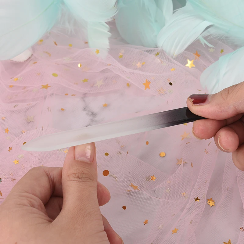 

2pcs/set Durable Glass Nail File Manicure Polishing Buffer Sanding Nail Art Tool