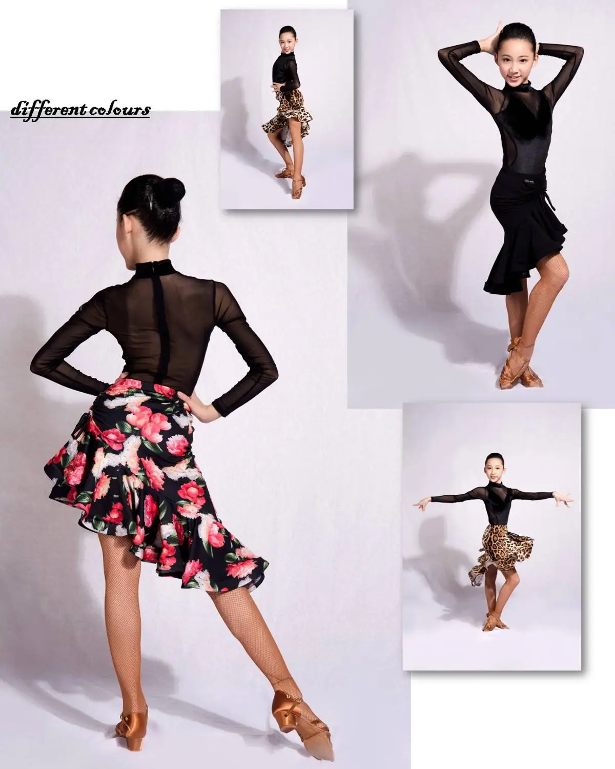 Детская юбка GD2027 для латиноамериканских бальных танвечерние профессиональная